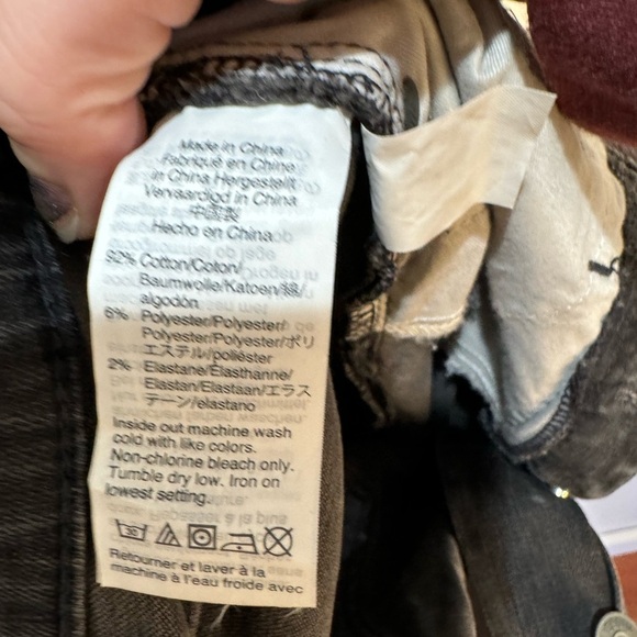 Madewell‎ Cali Demi Boot Jeans sz 26 Button Fly Black - Picture 9 of 9